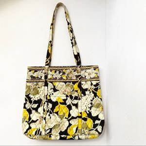 Vera Bradley Retired Black/Yellow Tote